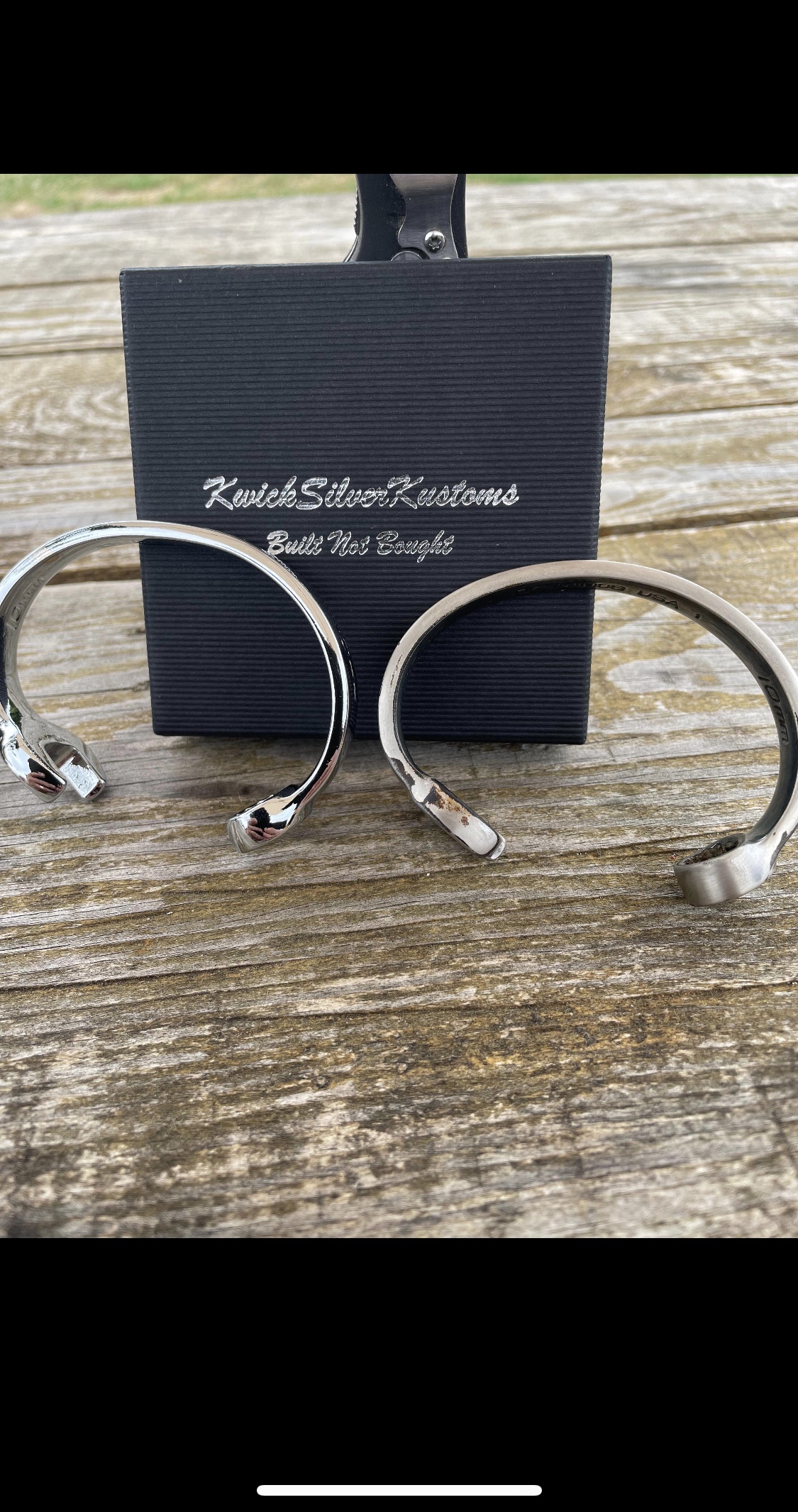 Chrome Plated Snap On Spanner Bracelet - Image 3